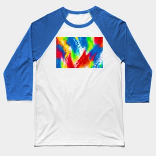 Abstact Colors Primary Merging mixing Baseball T-Shirt